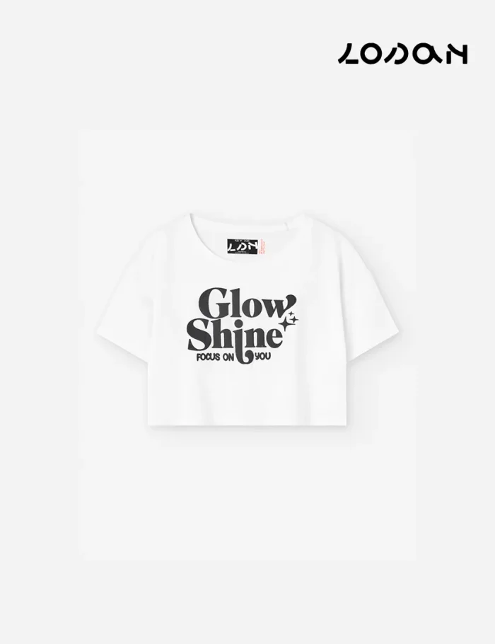 Camiseta Crop Blanca