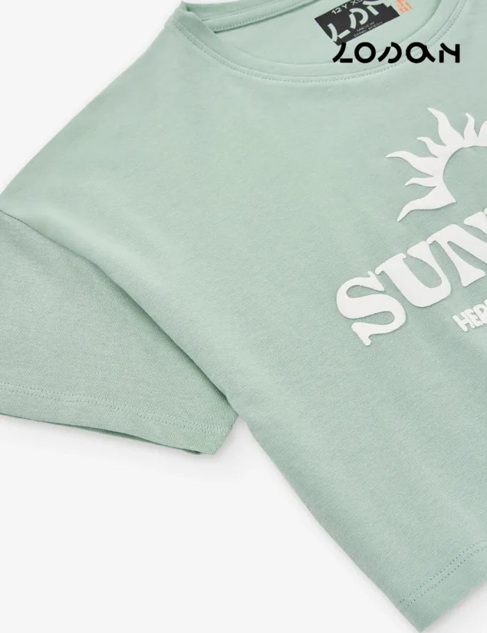 Camiseta Crop Verde - Imagen 3