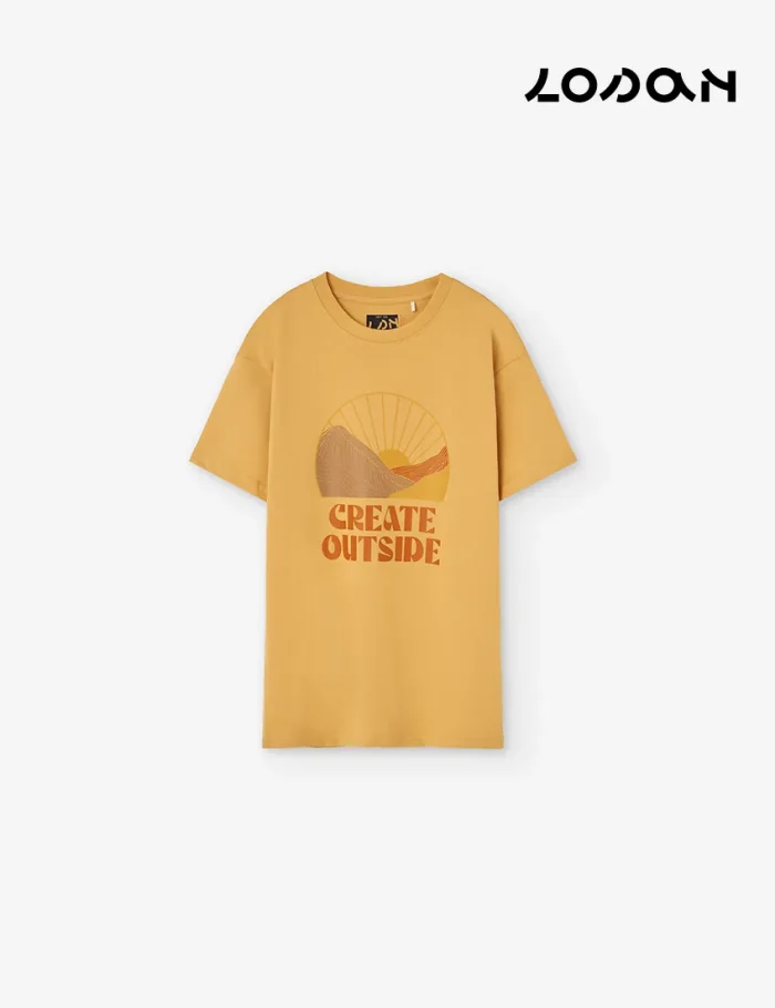 Camiseta Create Outside Mostaza