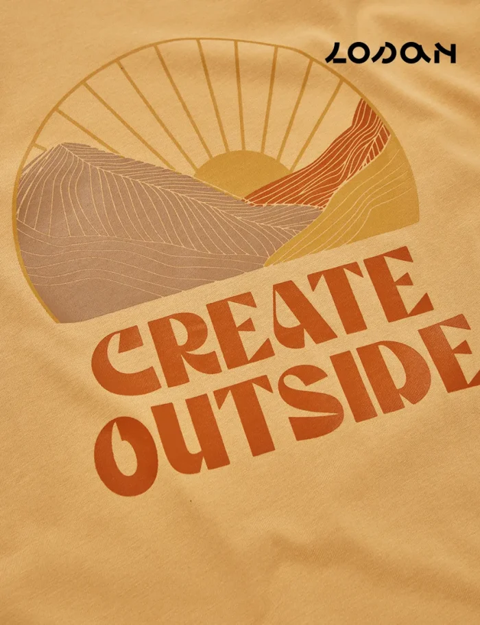 Camiseta Create Outside Mostaza - Imagen 3