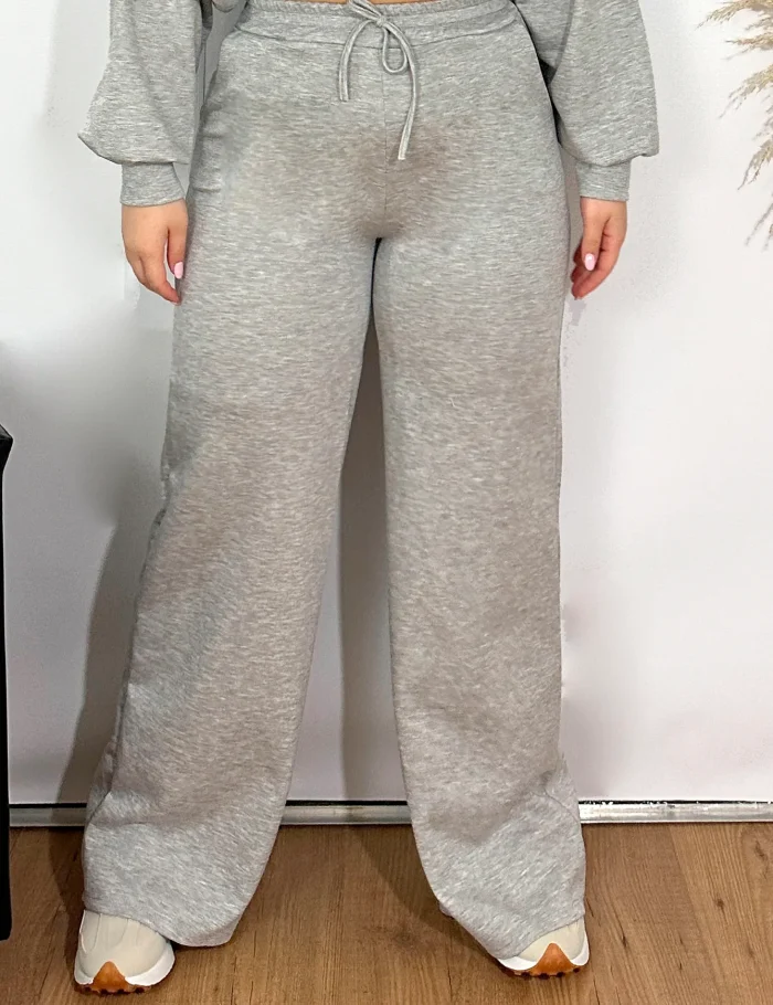 Pantalón Wide-leg Tacto Suave Mezcla - Imagen 2