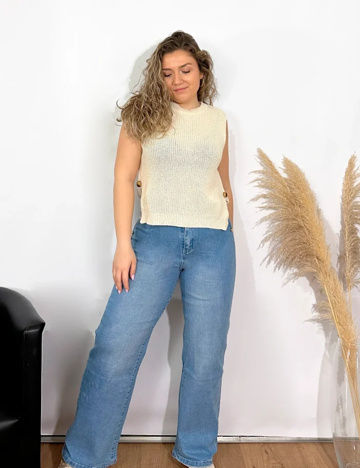 Jeans Minimal Botones - Imagen 2