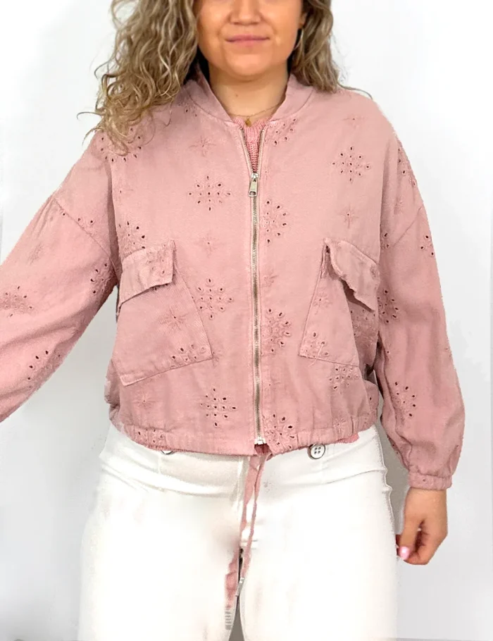 Chaqueta Calada Rosa - Imagen 2