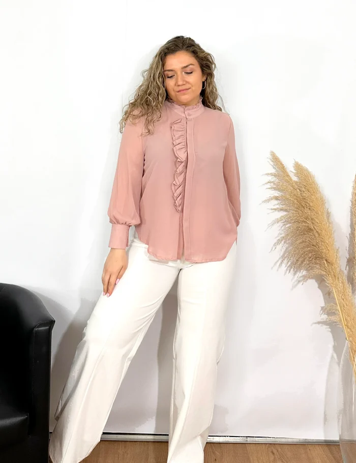 Pantalón Botones Crudo - Imagen 3