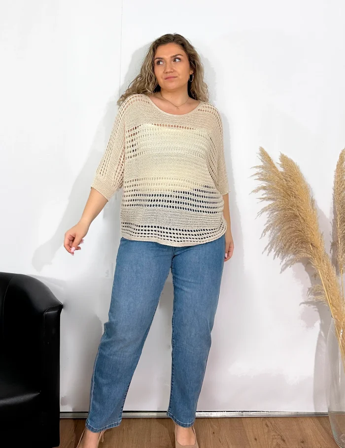 Jersey Calado Crema - Imagen 2