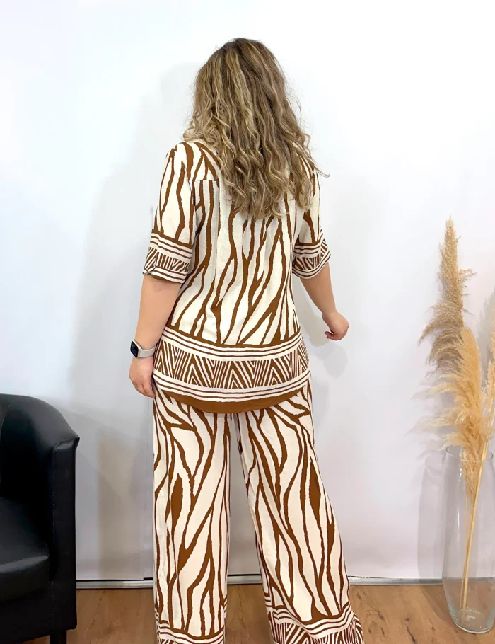 Pantalón Fluido Animal Print - Imagen 3