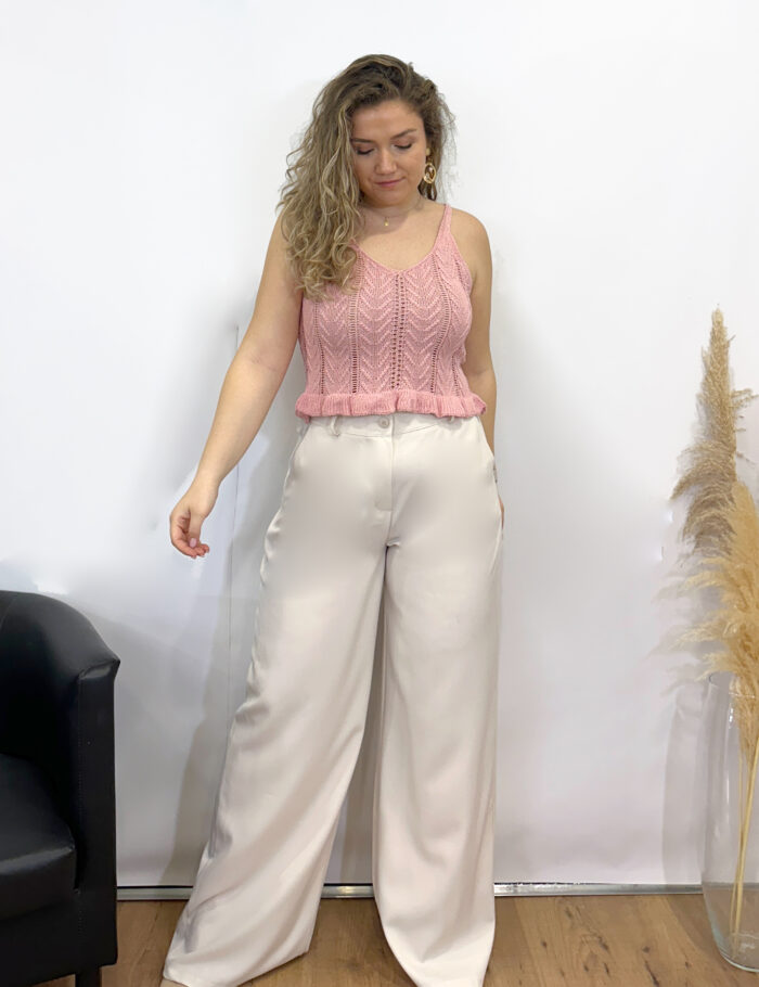 Top Crochet Rosa - Imagen 3