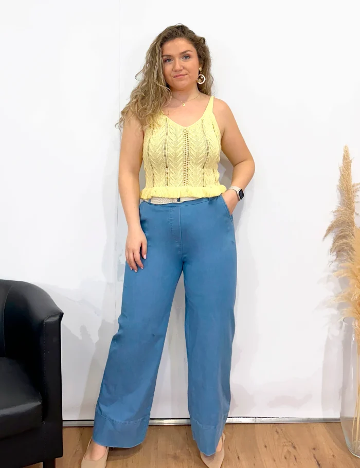 Top Crochet Amarillo