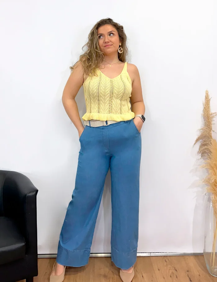 Top Crochet Amarillo - Imagen 3