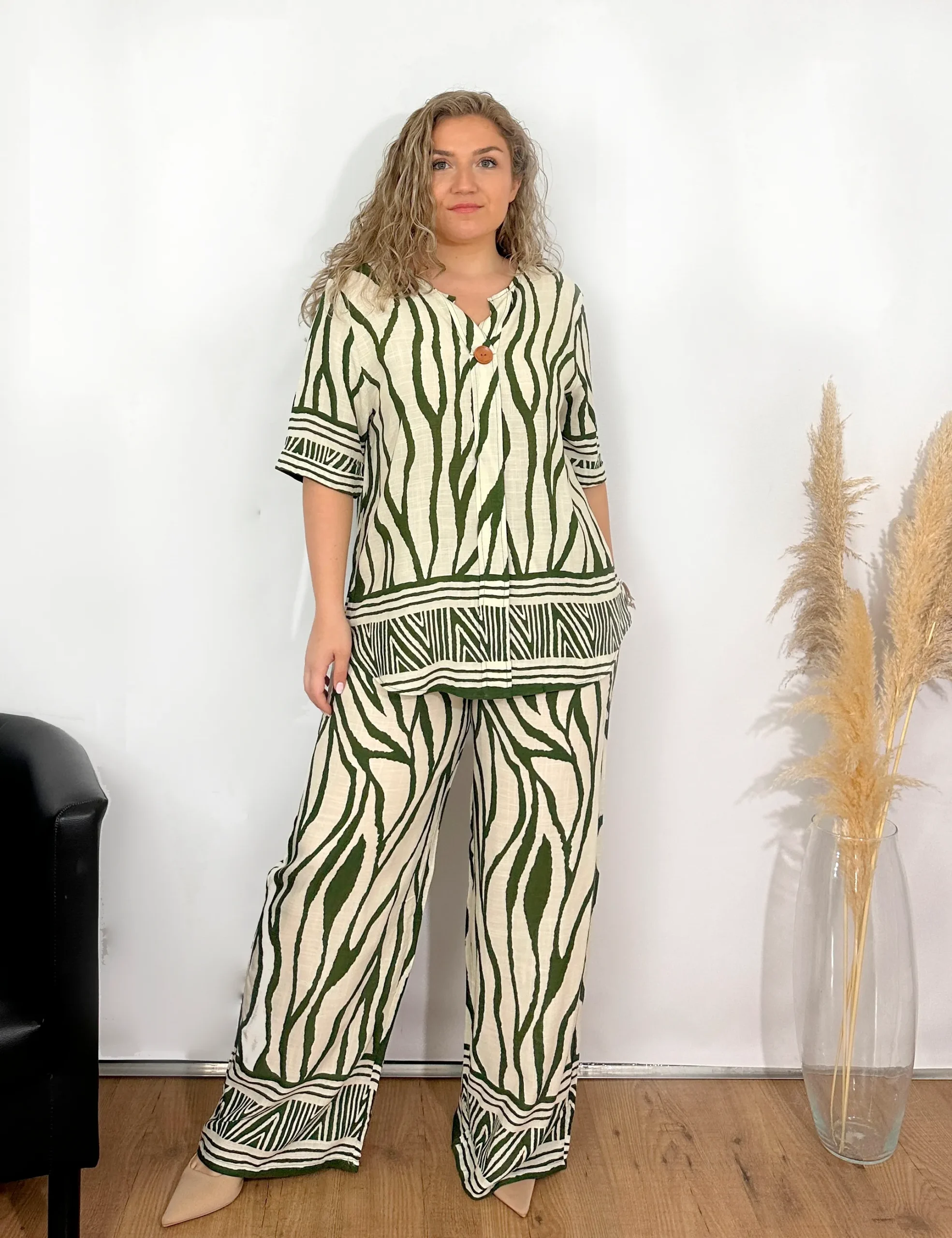 Blusa Fluida Animal Print