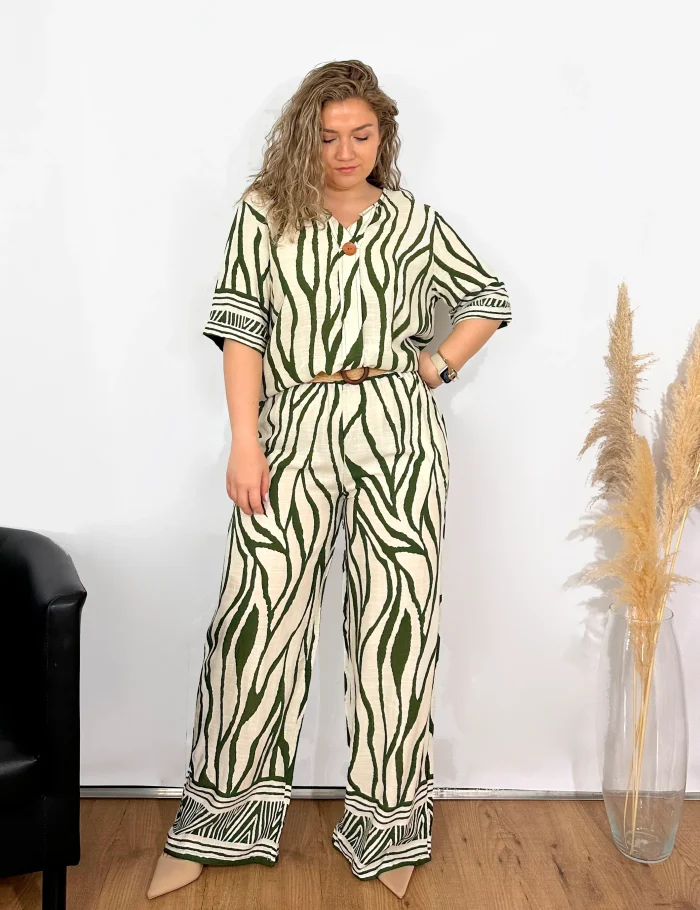 Pantalón Fluido Animal Print - Imagen 2