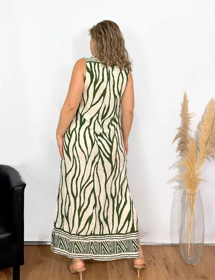 Vestido Maxi Animal Print - Imagen 3