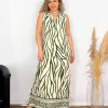 Vestido Maxi Animal Print