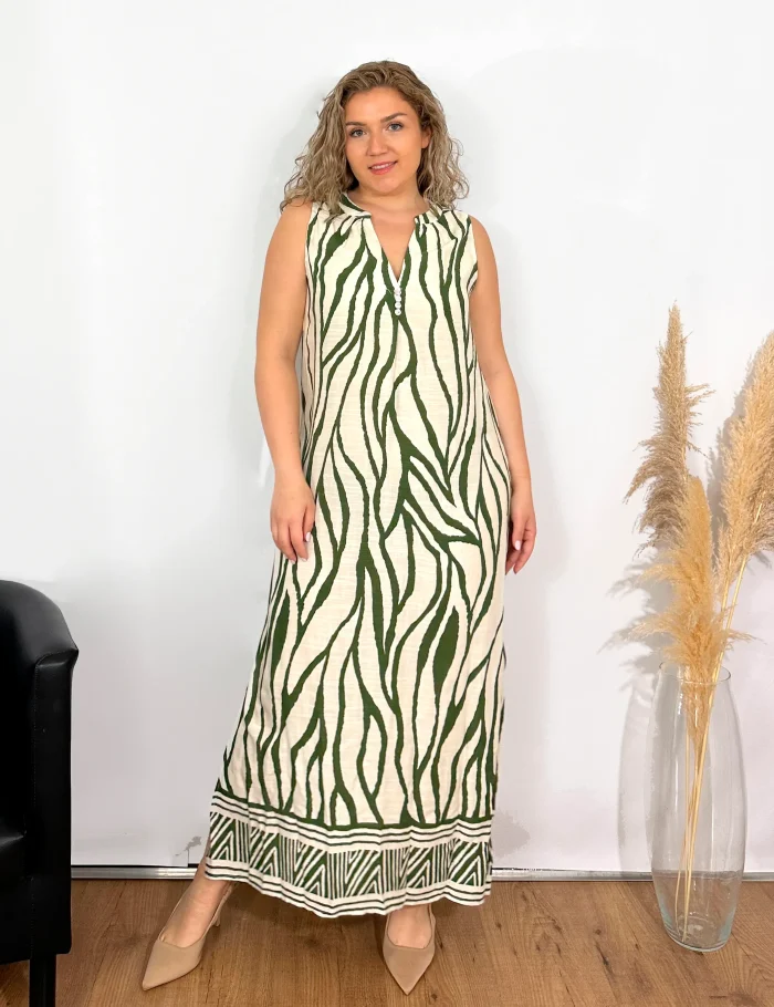 Vestido Maxi Animal Print