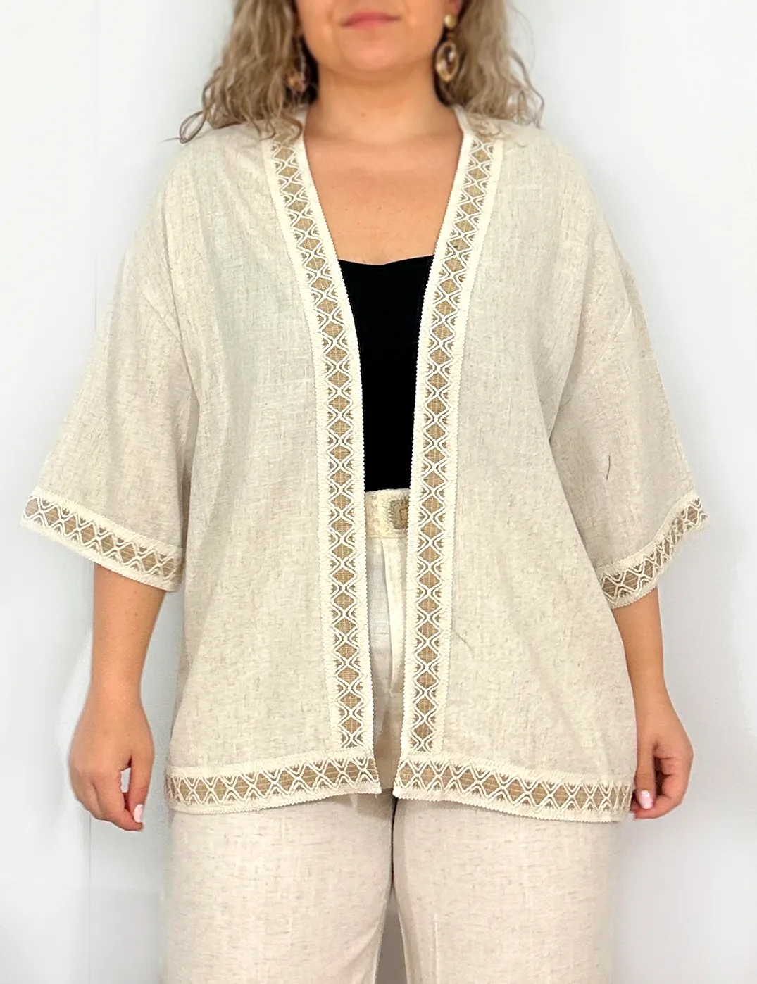 Kimono Lino Bordado