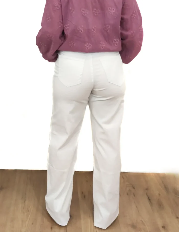 Pantalón Wide Leg Blanco - Imagen 2