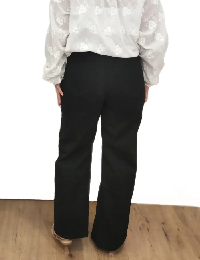 Pantalón Wide Leg Negro - Imagen 2