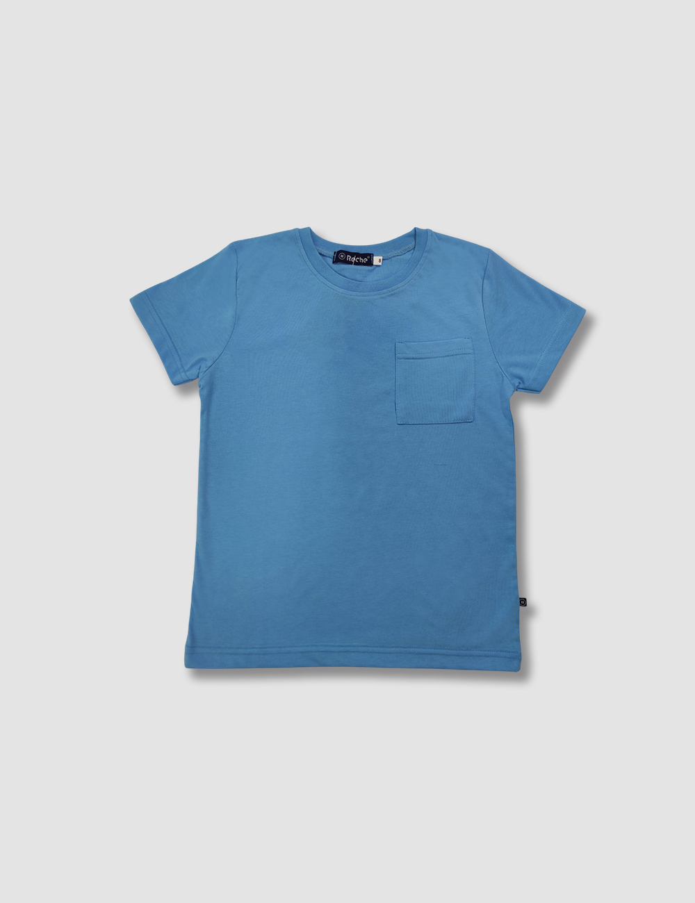 Camiseta Bolsillo Azul Denim