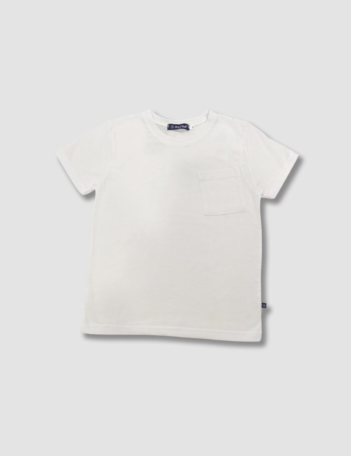 Camiseta Bolsillo Blanca