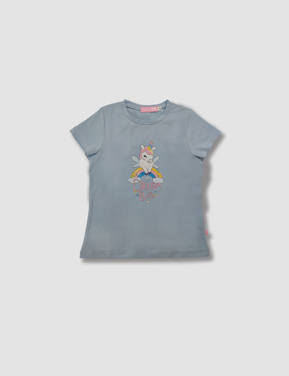 Camiseta Azul Bebé Unicornio