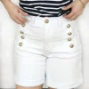 Short Blanco Estilo Marinero