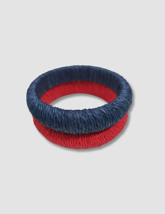 Pulsera De Rafia Color Azul - Imagen 2