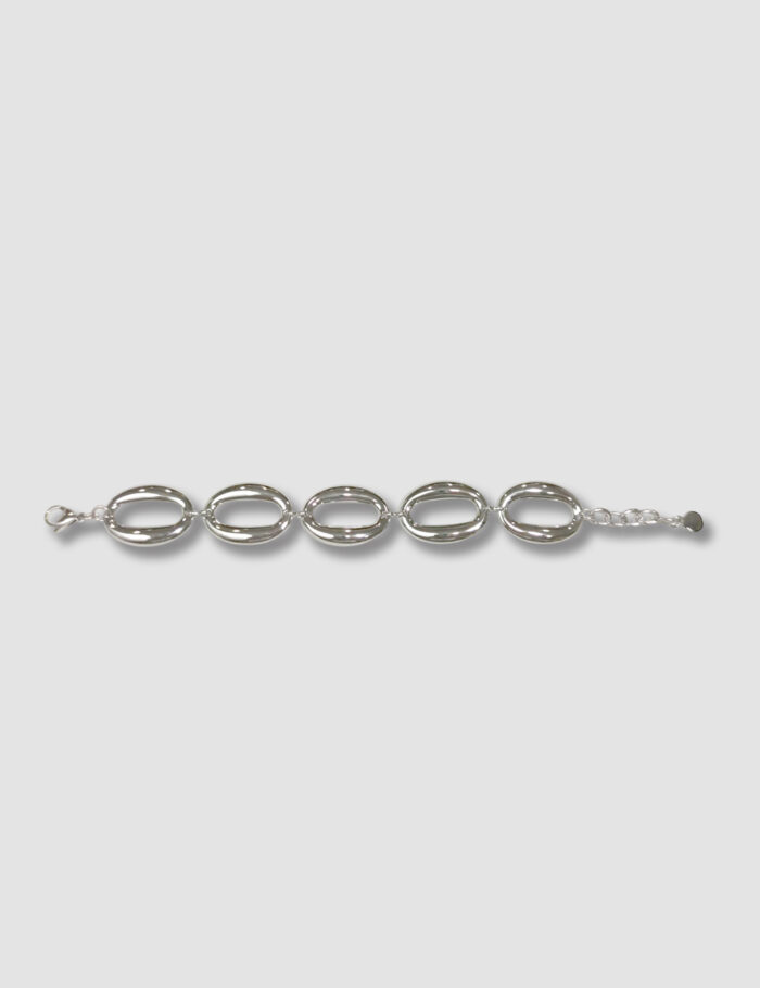 Pulsera Plateada De Acero - Imagen 2