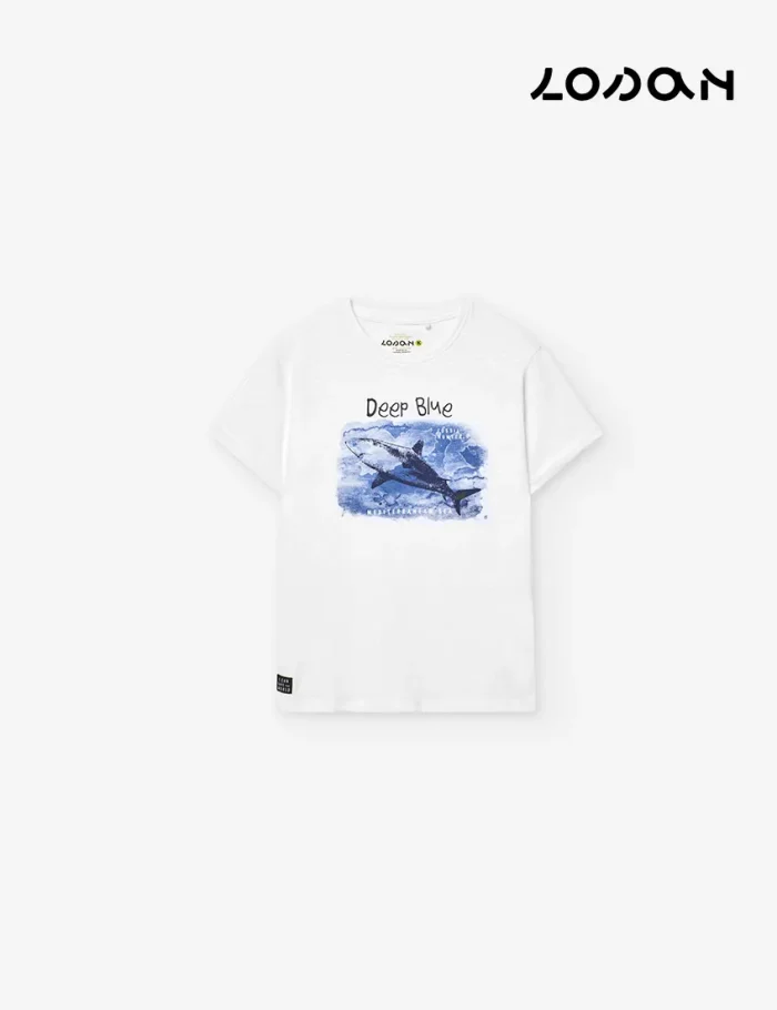 Camiseta Deep Blue Blanca