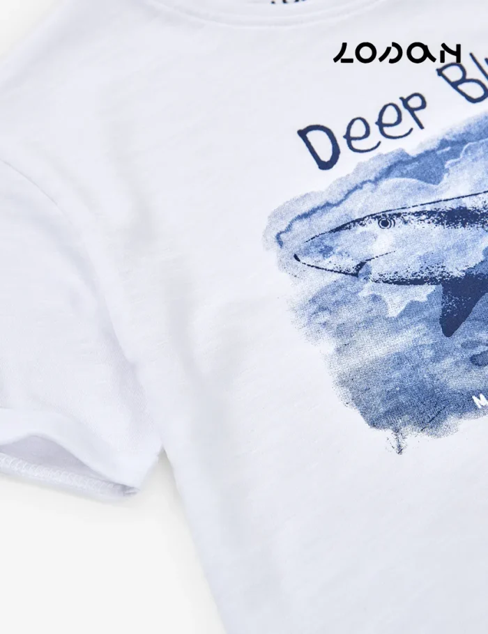 Camiseta Deep Blue Blanca - Imagen 2