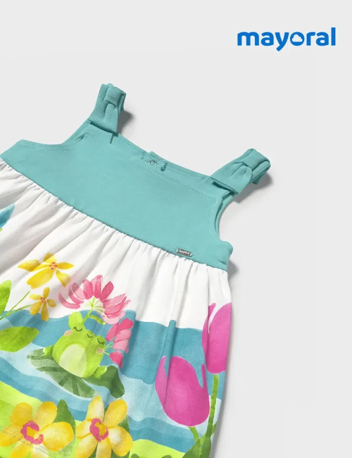 Vestido Cenefa Turquesa - Imagen 3
