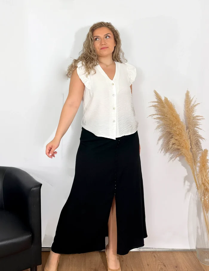 Blusa Fluida Blanca