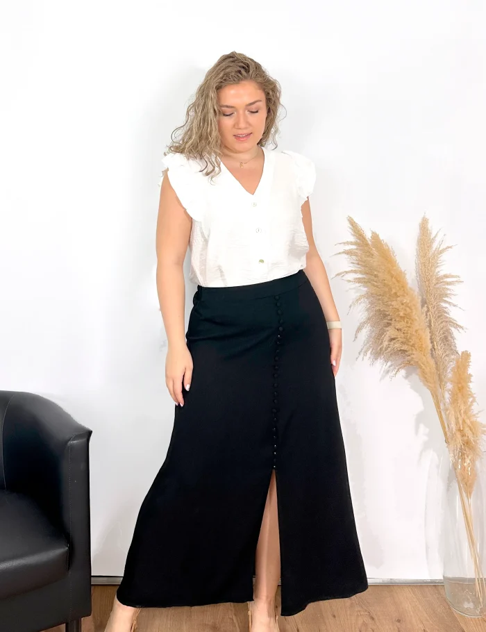 Blusa Fluida Blanca - Imagen 4