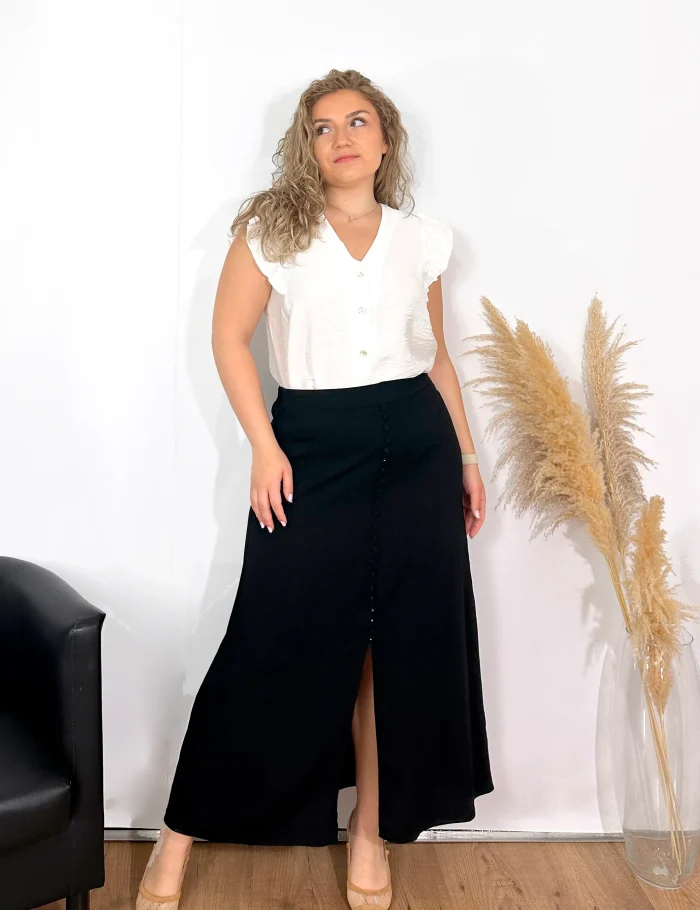 Blusa Fluida Blanca - Imagen 5