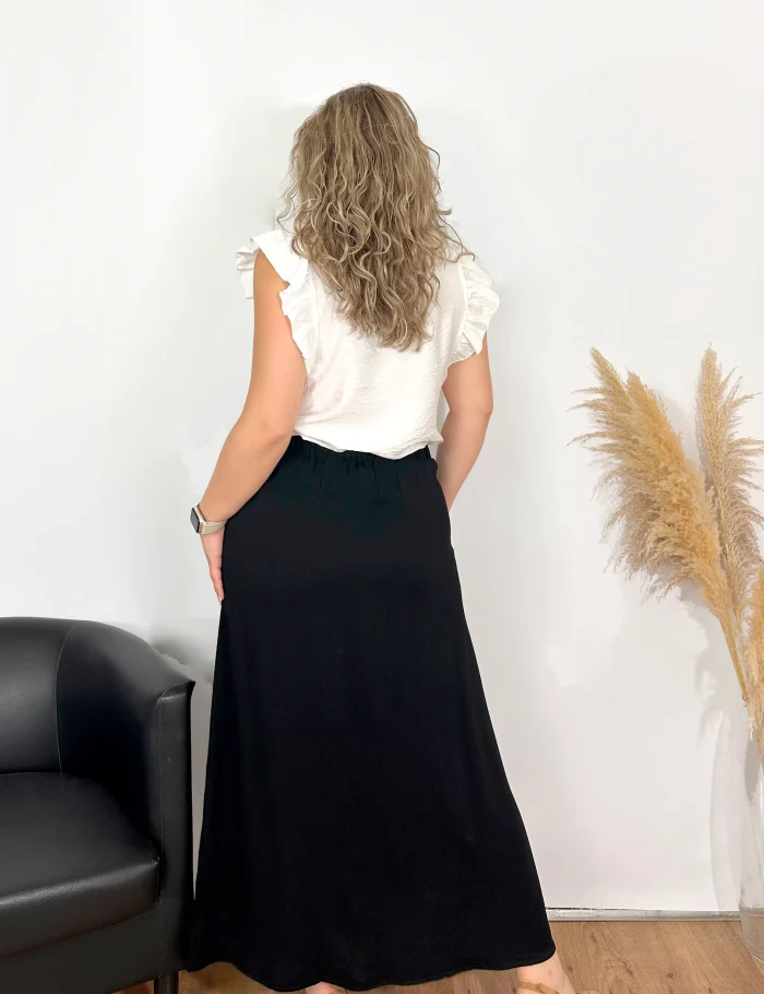 Blusa Fluida Blanca - Imagen 3
