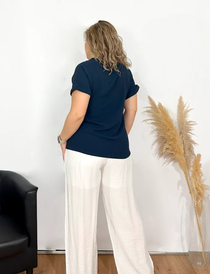 Blusa Manga Corta Marino - Imagen 2