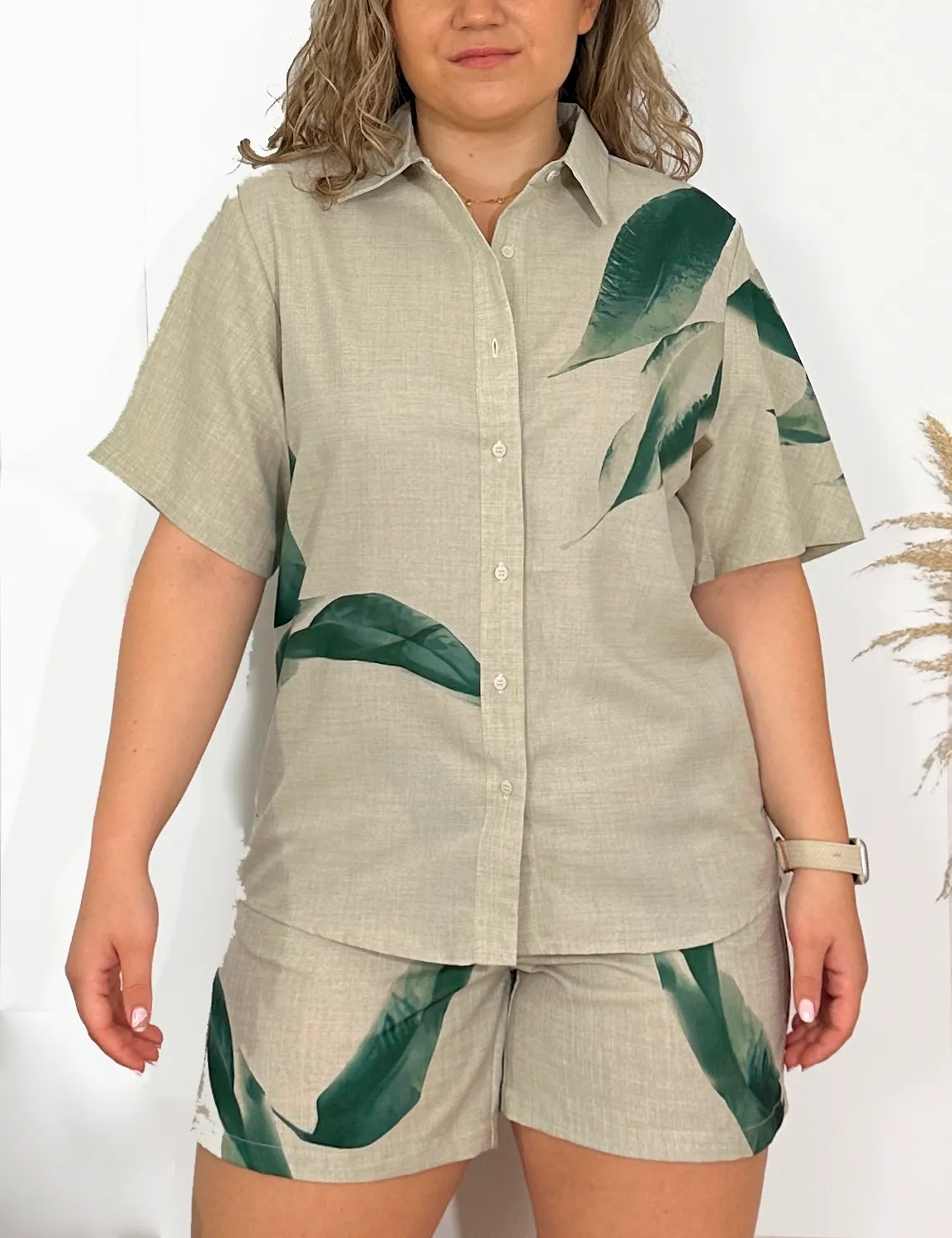 Camisa Hojas