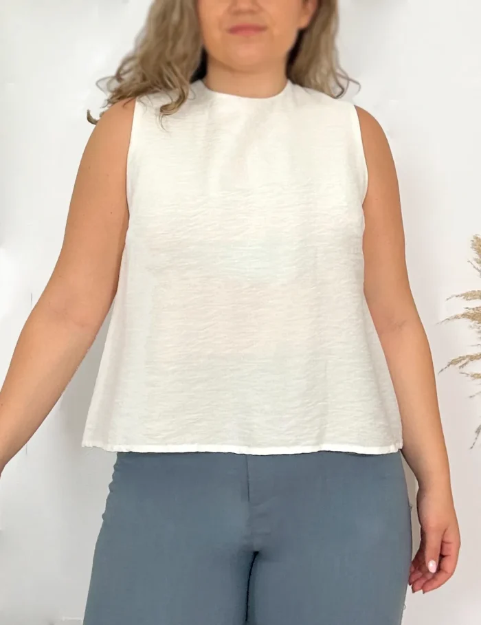Blusa Lazada Blanca - Imagen 2
