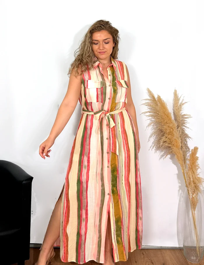 Vestido Rayas Maxi
