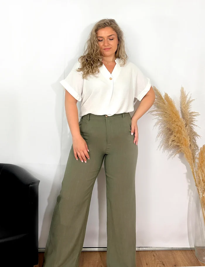 Pantalón Lino Kaki - Imagen 3