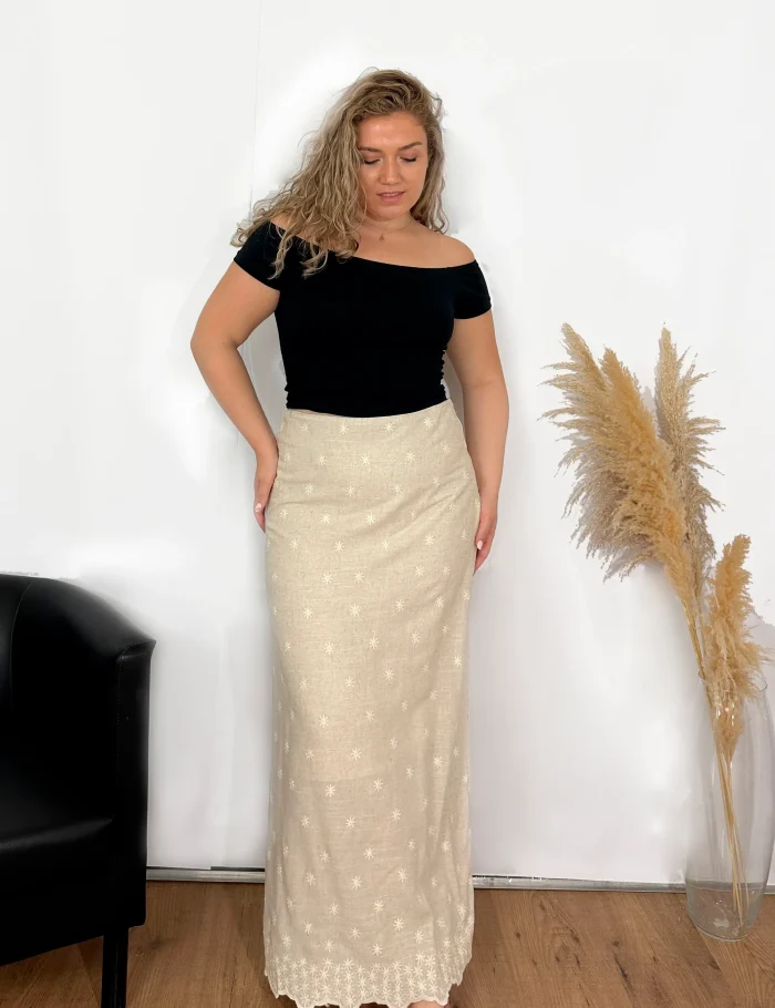 Falda Maxi Lino - Imagen 4