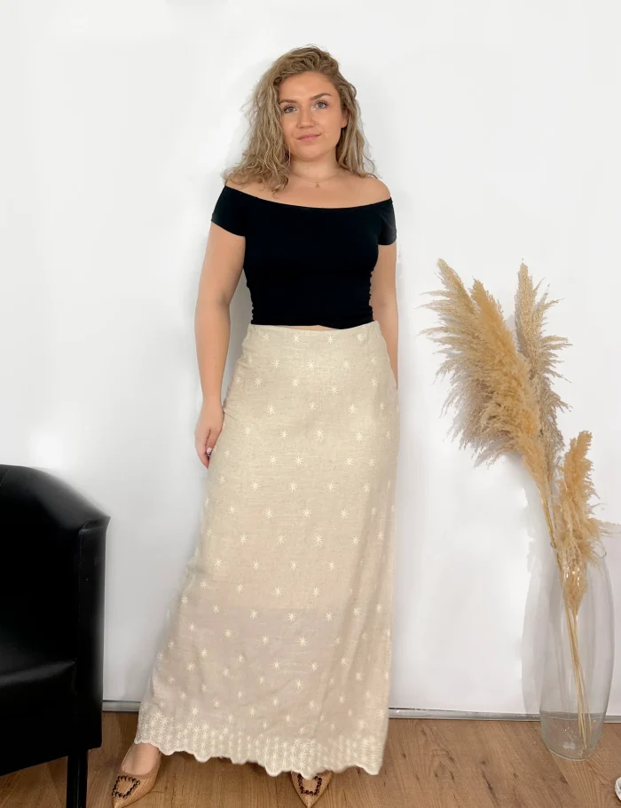 Falda Maxi Lino