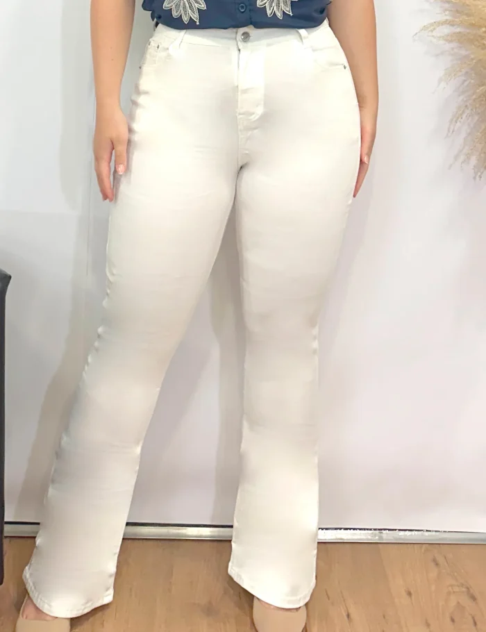 Pantalón Campana Blanca