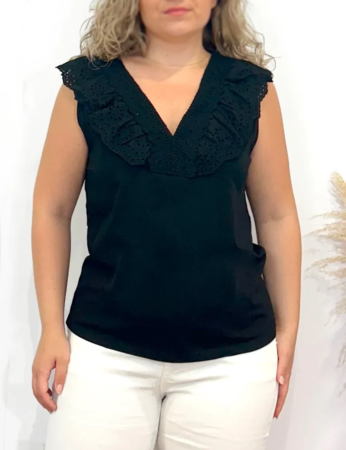 Camiseta Volante Negra - Imagen 2
