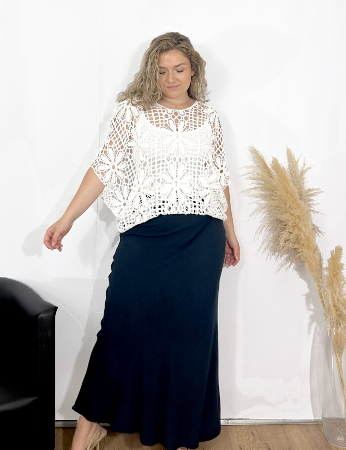 Jersey Crochet Blanco - Imagen 3