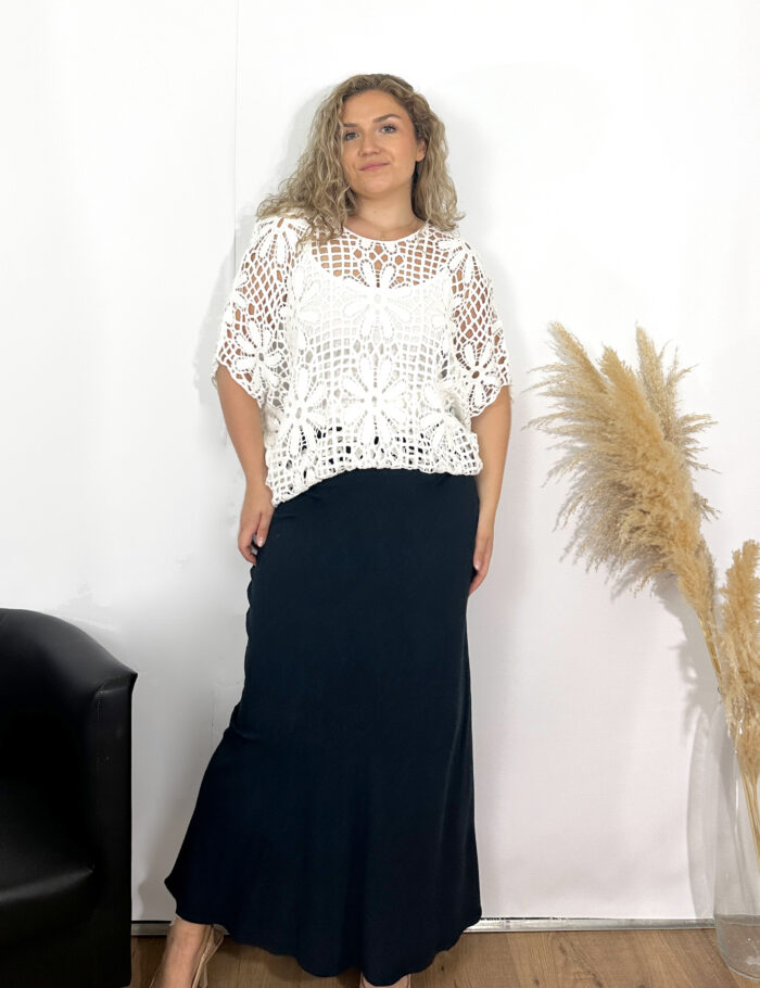 Jersey Crochet Blanco - Imagen 2
