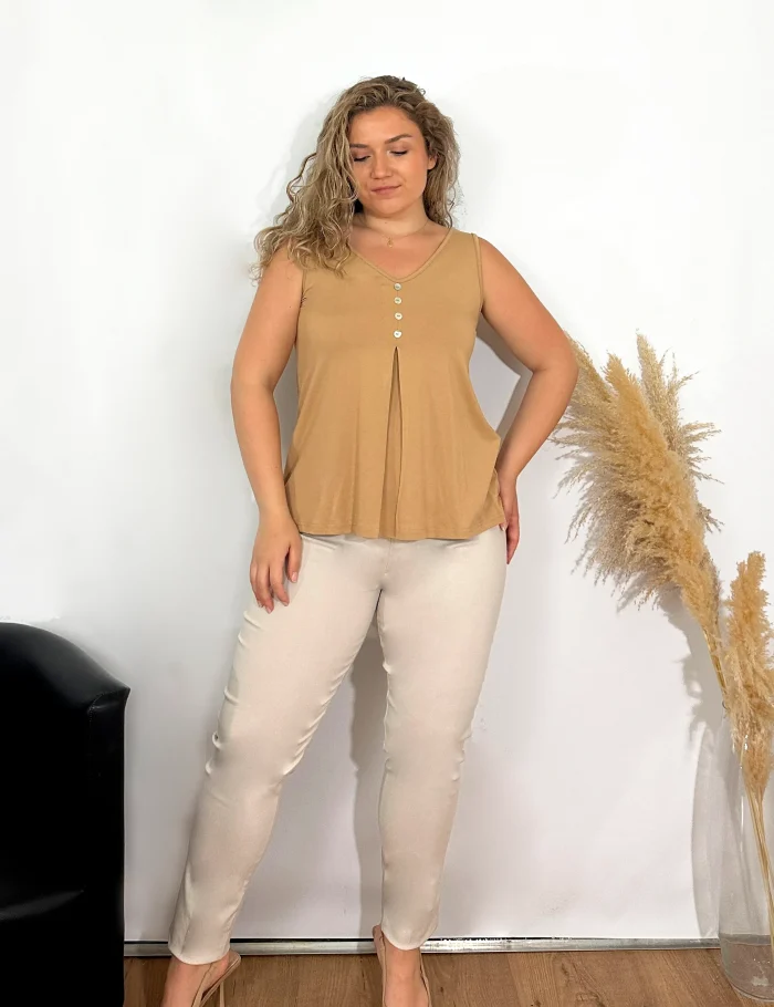 Pantalón SRA Crema - Imagen 2
