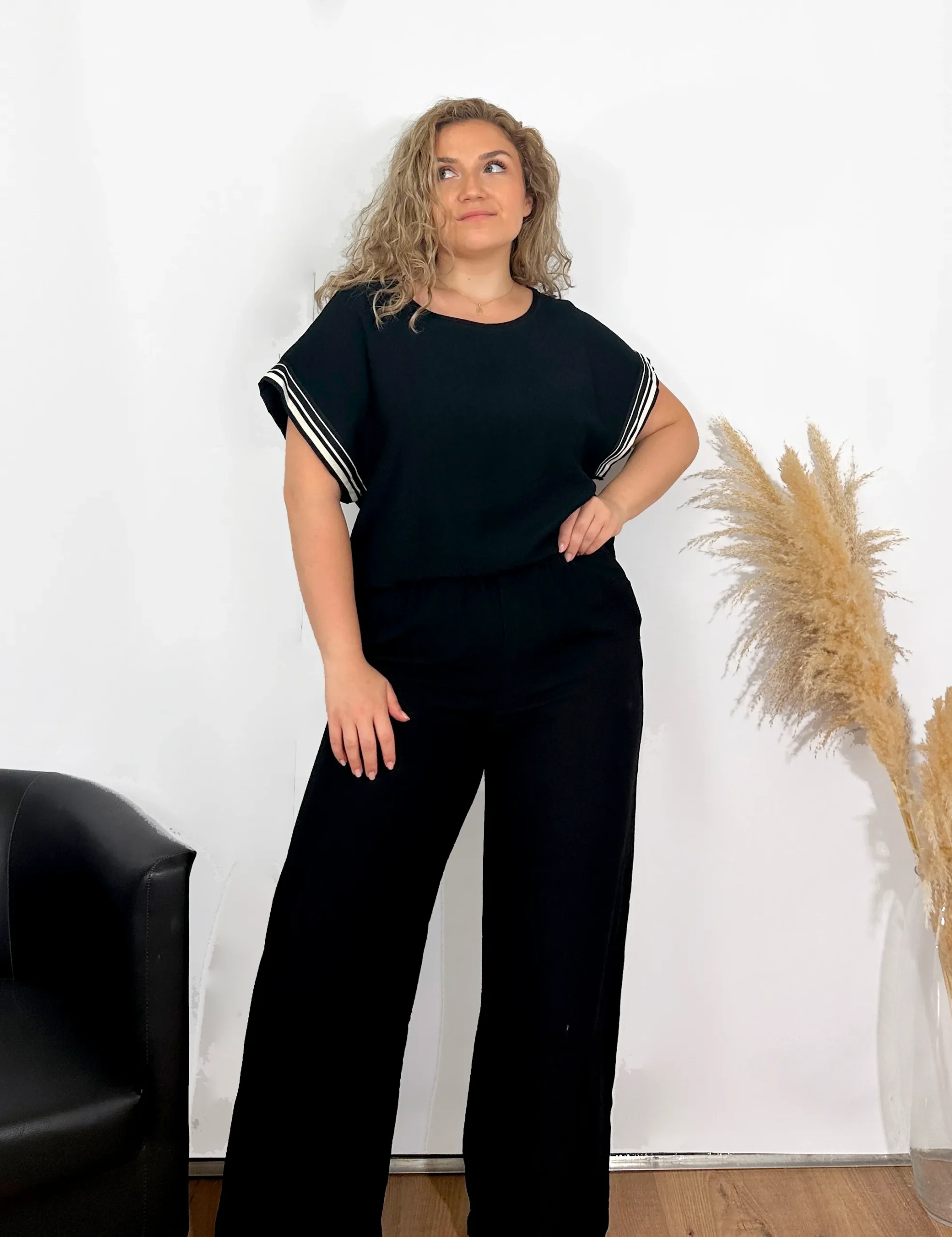 Conjunto Raya Lateral Negro