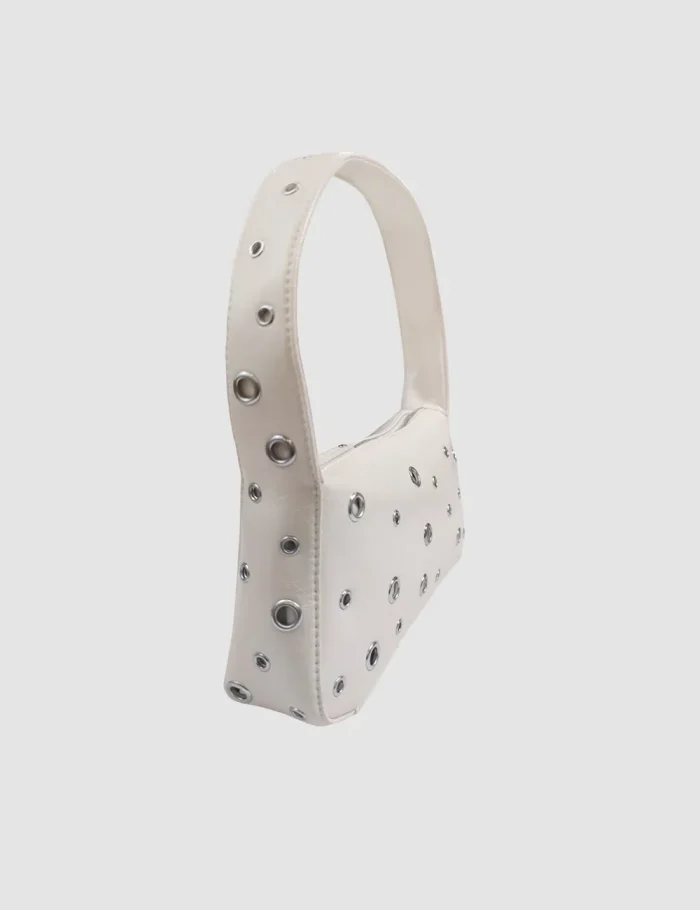 Bolso Blanco Tachuelas