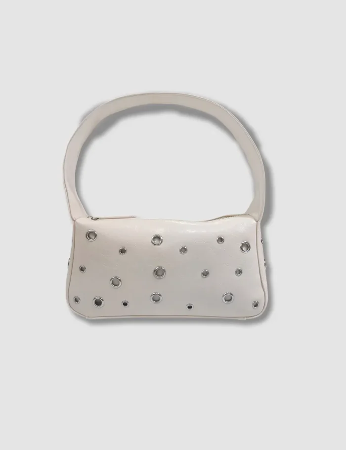Bolso Blanco Tachuelas - Imagen 2