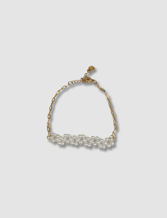Pulsera Acero Perlas